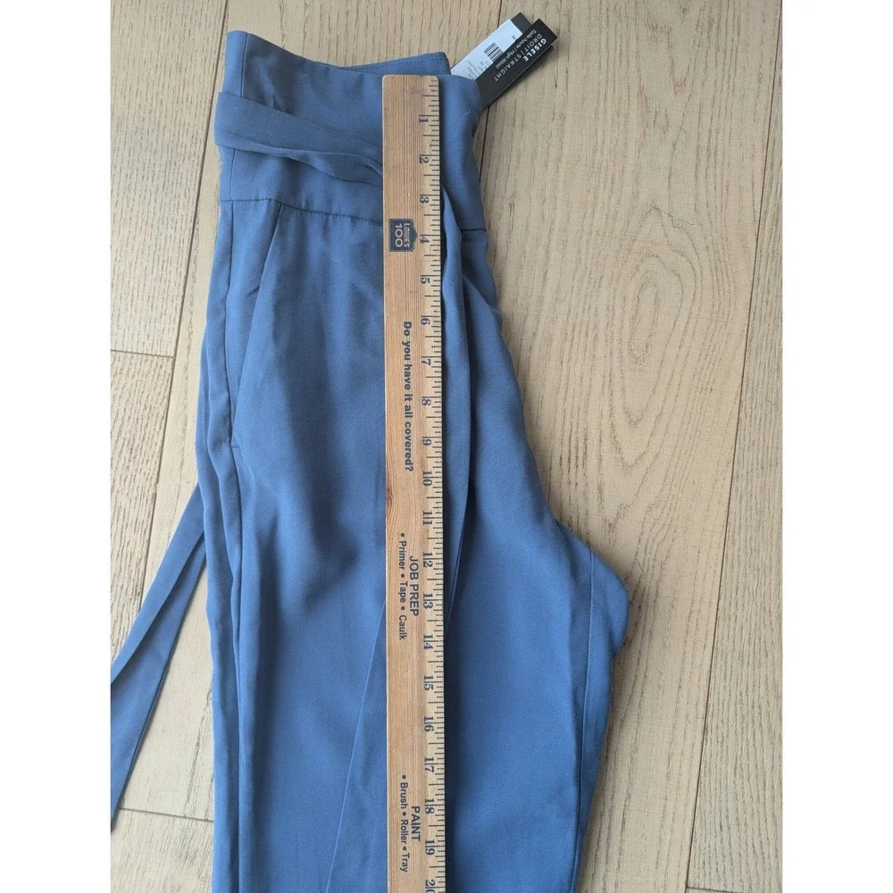 NWT DYNAMITE GISELE STRAIGHT‎ High Waist Belted Twill Pant True Navy TP XS